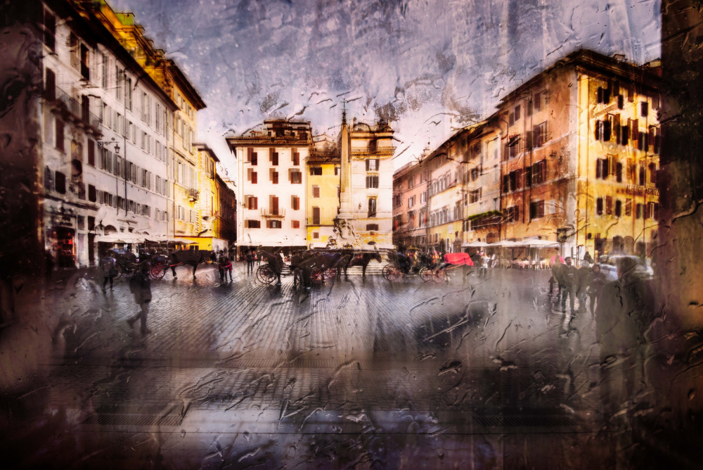 Piazza della Rotonda after the rain von Nicodemo Quaglia