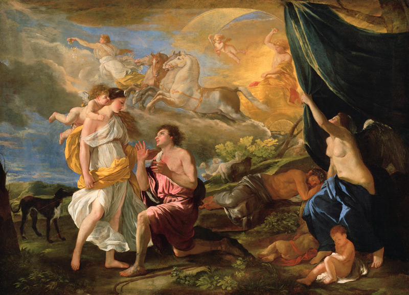 Selene and Endymion von Nicolas Poussin