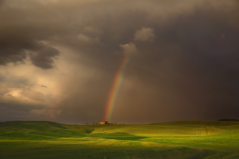 Wetterstimmung in der Toskana von Nicolas Schumacher