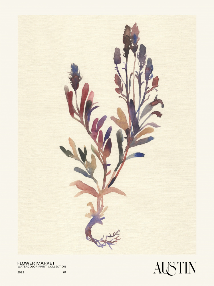 Watercolor print collection. Flower market - Austin von NKTN