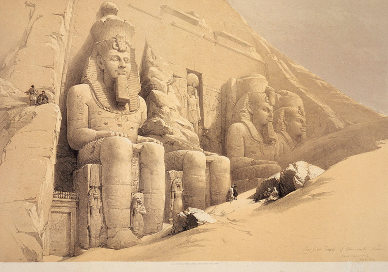 Abu Simbel / Litho.aft.Roberts / C19th von 