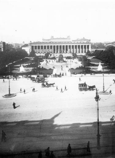 Berlin,Blick vom Schloss auf Altes Museum von 