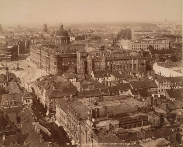 Berlin, Stadtschloss vom Rathausturm/Levy von 