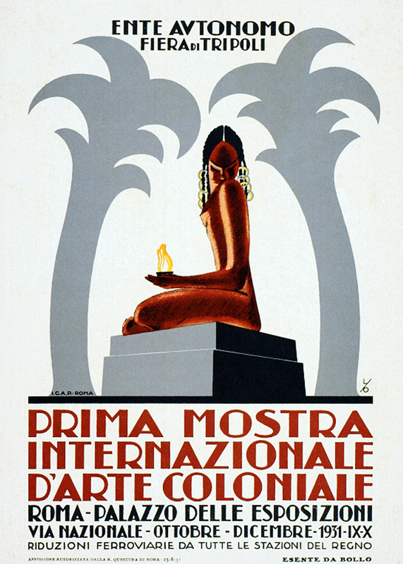 Libya / Italy: Advertising poster for the Fiera de Tripoli von 