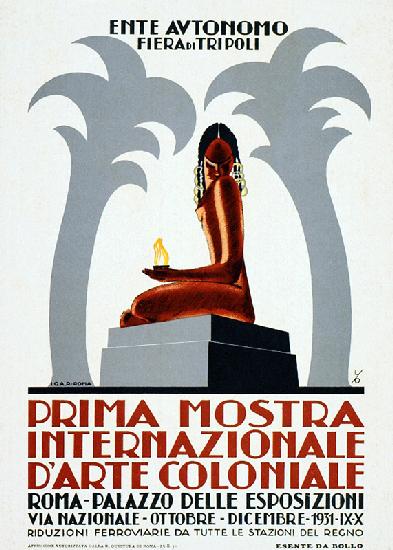 Libya / Italy: Advertising poster for the Fiera de Tripoli