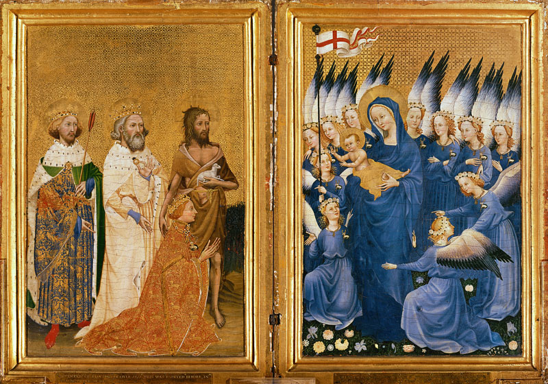 Richard II Presented to the Virgin and Child his Patron Saint John the Baptist and Saints Edward and von 