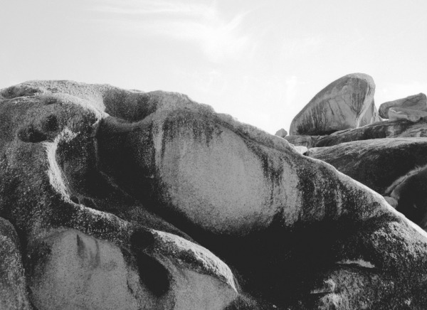 Rocks at Idar (b/w photo)  von 