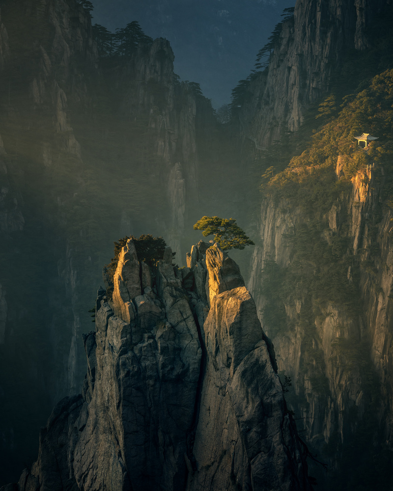 Sunshine in Huangshan von Oleg Rest