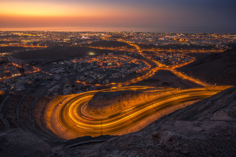 Sunset from Muscat von Oman Hamed