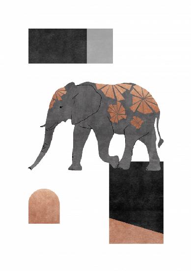 Elephant Mosaic II