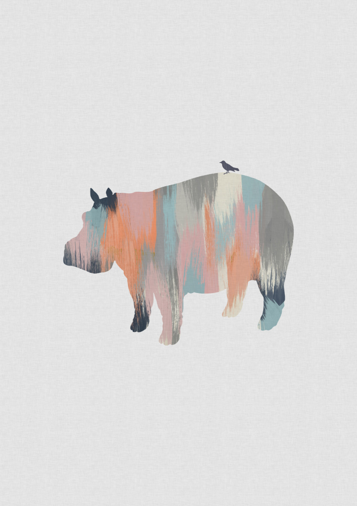 Pastel Hippo von Orara Studio