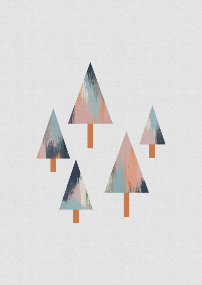 Pastel Trees von Orara Studio