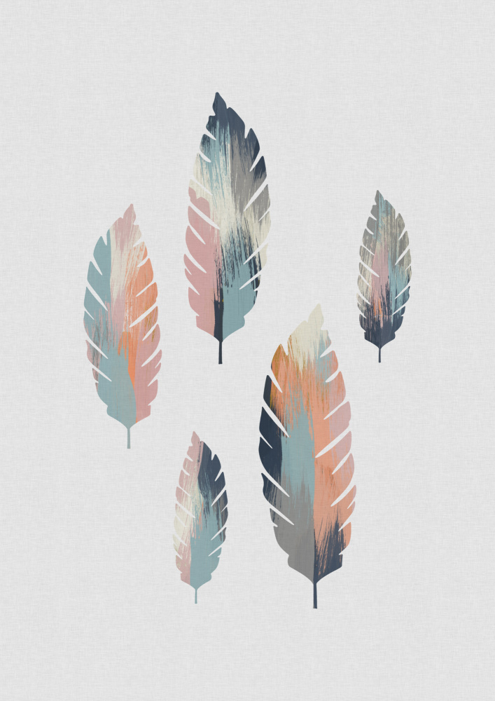 Pastel Leaves von Orara Studio