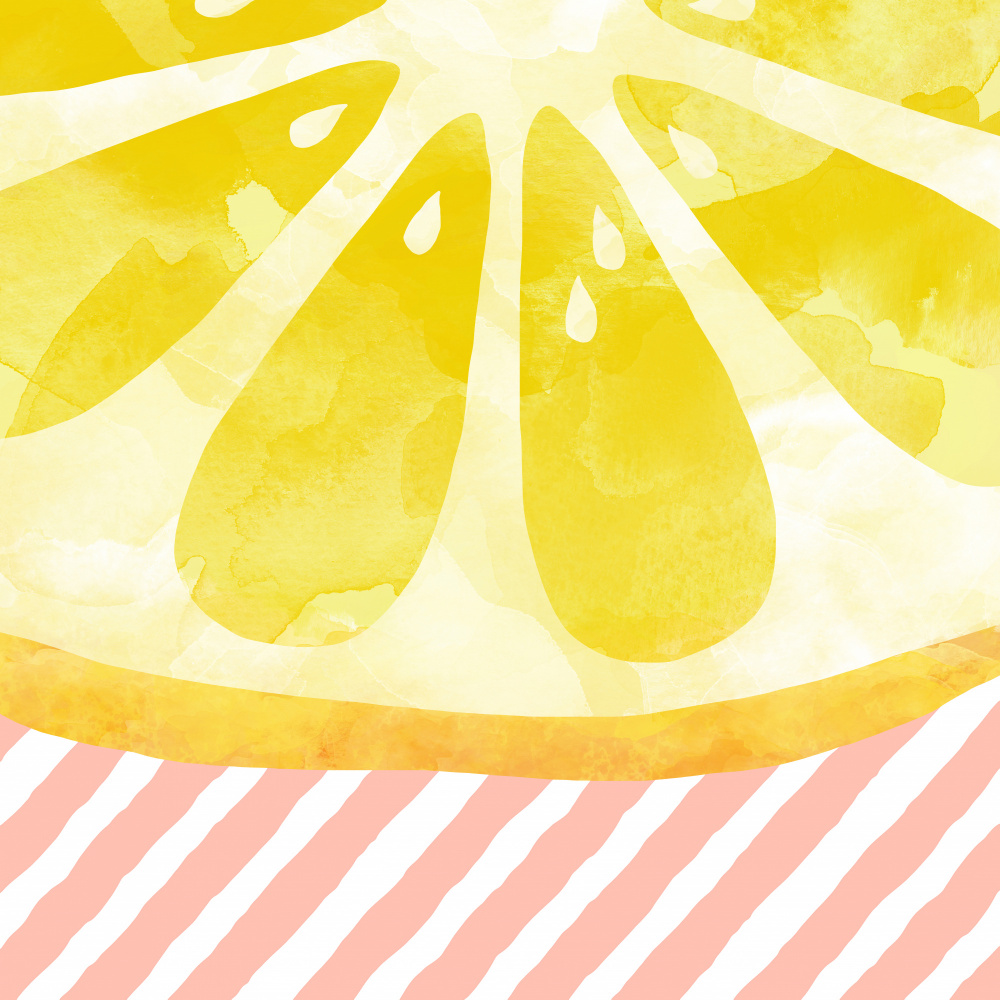 Lemon Abstract von Orara Studio