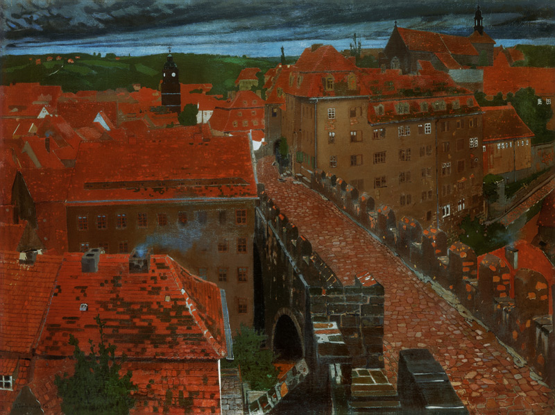 Ansicht von Meißen1896 von Oskar Zwintscher