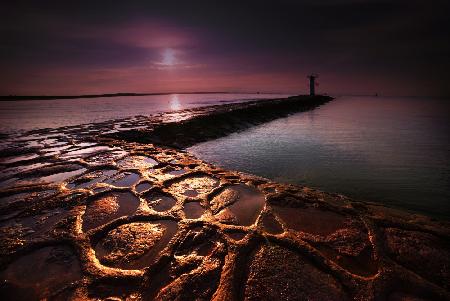 Golden hour over the Baltic Sea