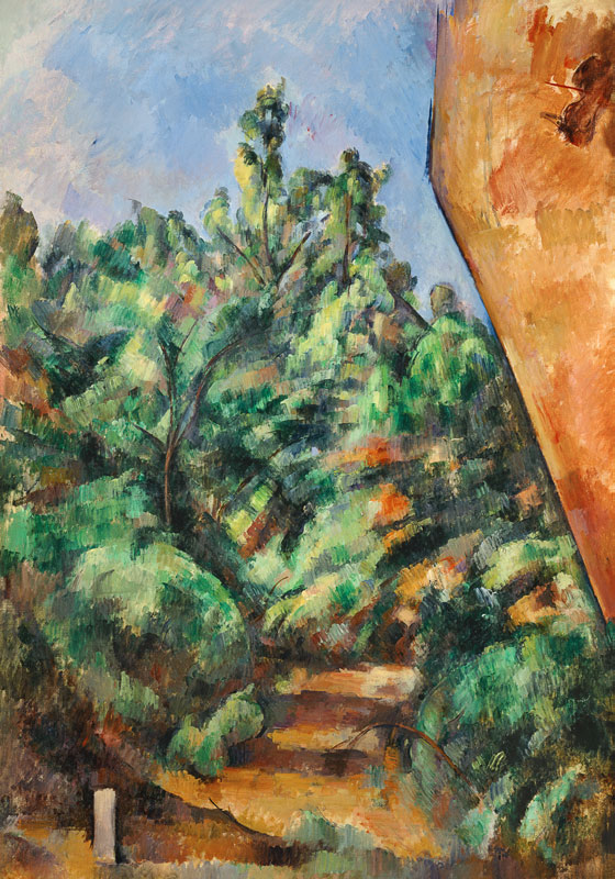 Der rote Felsen von Paul Cézanne