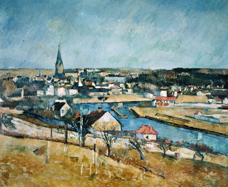 Dorf in Frankreich von Paul Cézanne