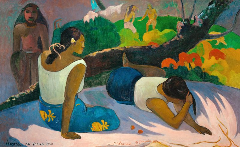 Vergnügungen des bösen Geistes (Arearea no vareua ino) von Paul Gauguin