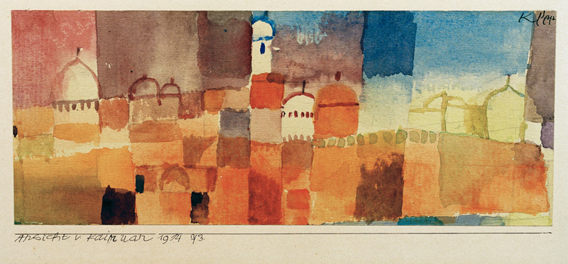 Ansicht von Kairuan von Paul Klee