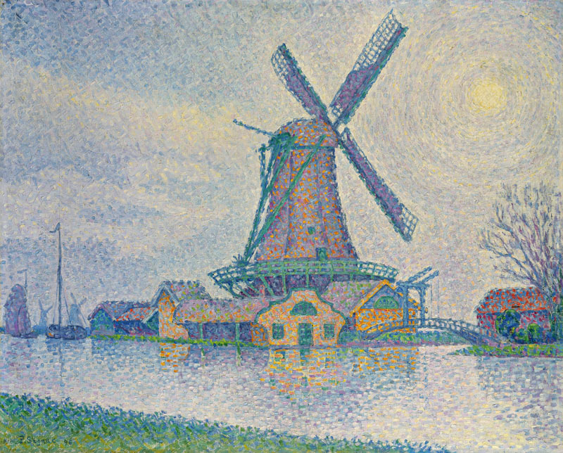 Windmühle bei Edam von Paul Signac