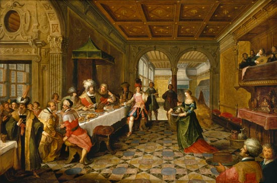 Salome Presenting the Head of St. John the Baptist to King Herod von Paul V. de Francken