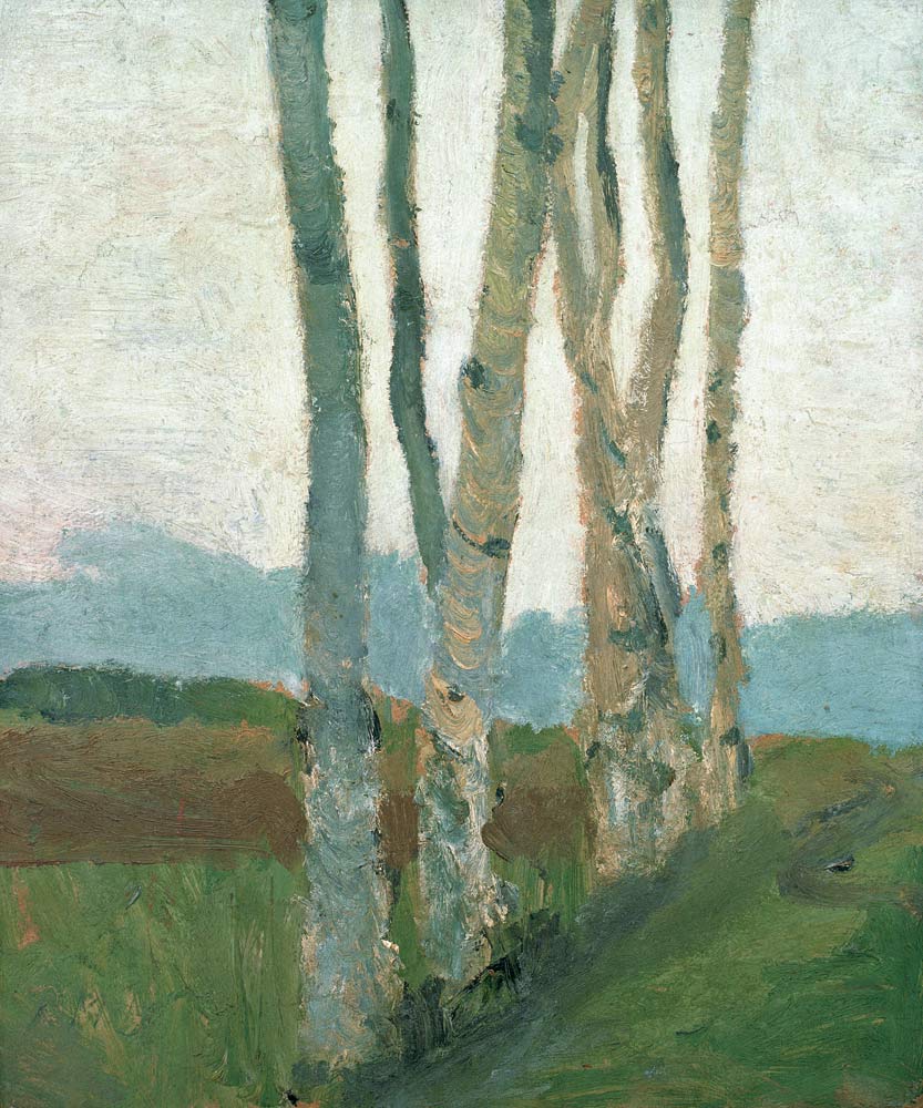 Birkenstämme von Paula Modersohn-Becker