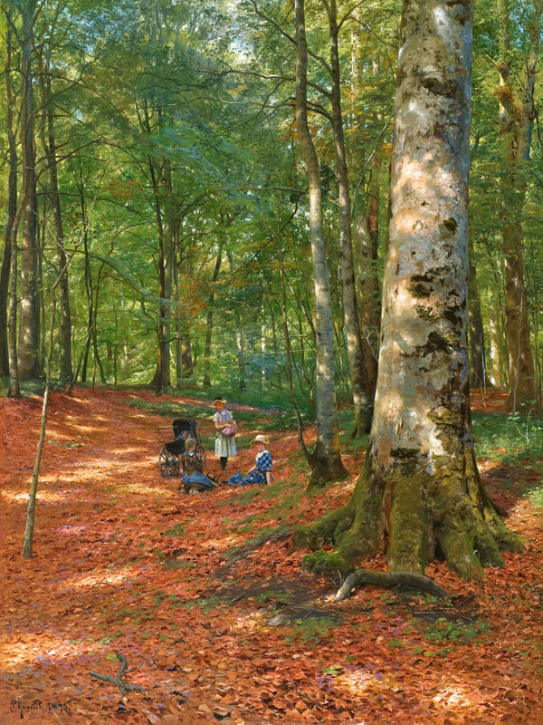 In der Waldlichtung von Peder Mørk Mønsted