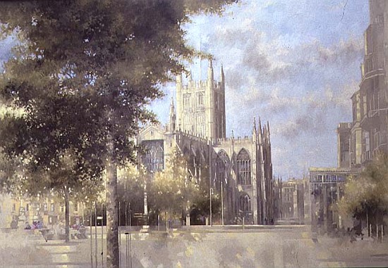 Bath Abbey, 1990 (oil on canvas)  von Peter Miller