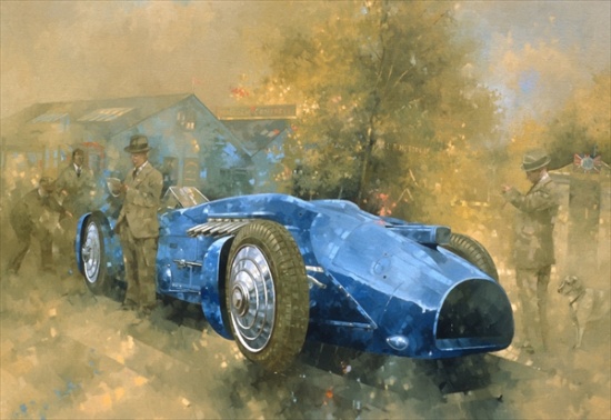 Bluebird at Brooklands von Peter Miller