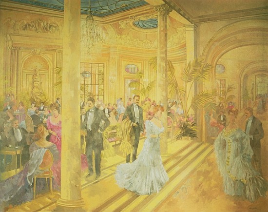 Palm Court - Winter at the Ritz  von Peter Miller