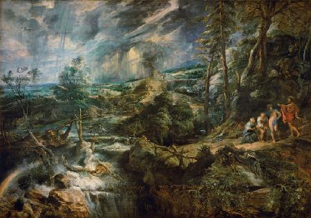 Landscape with Philemon and Baucis c.1625