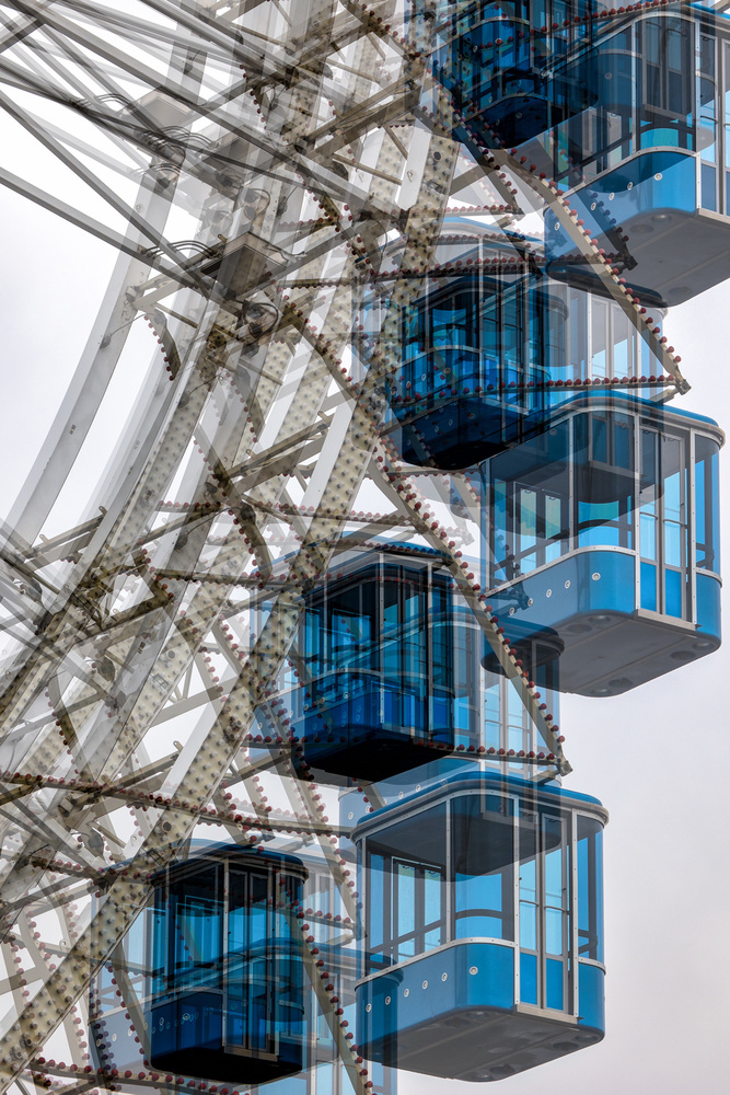 Blue cabins von Peter Pfeiffer