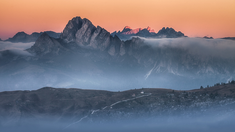 Dolomiten rosy dawn von Peter Svoboda MQEP