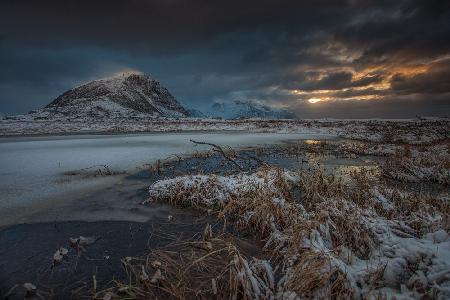 Stormy sunset