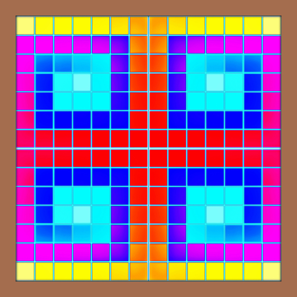 CROSSED SQUARES von Peter Hugo  McClure