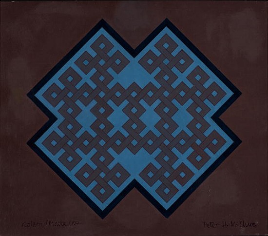 Kolam Malta, 2007 (acrylic on card)  von Peter Hugo  McClure