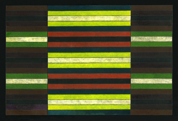 STRIPED TRIPTYCH No.6 von Peter Hugo  McClure