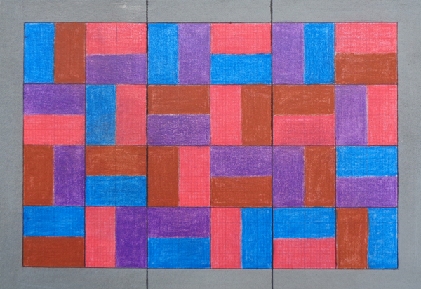 TILED TRIPTYCH von Peter Hugo  McClure