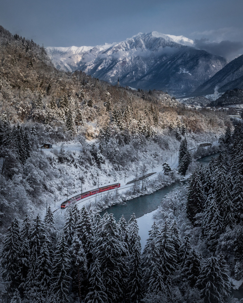 Little red train von Petra Dvorak