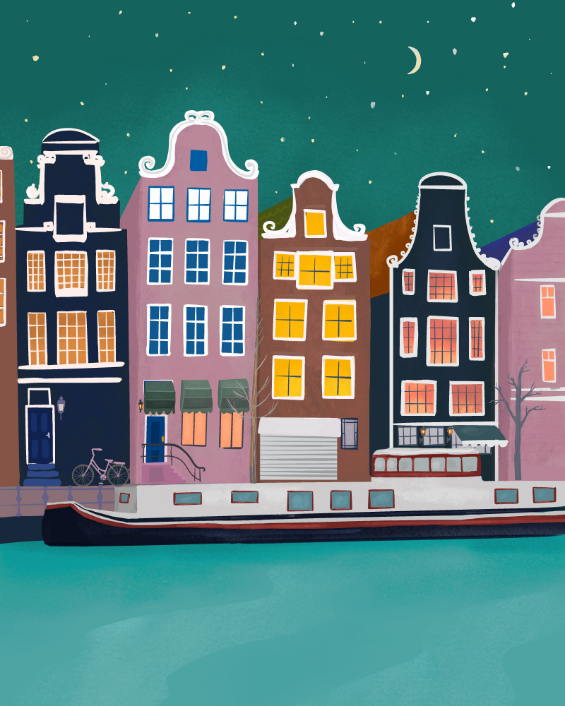 Amsterdam by night von Petra Lizde