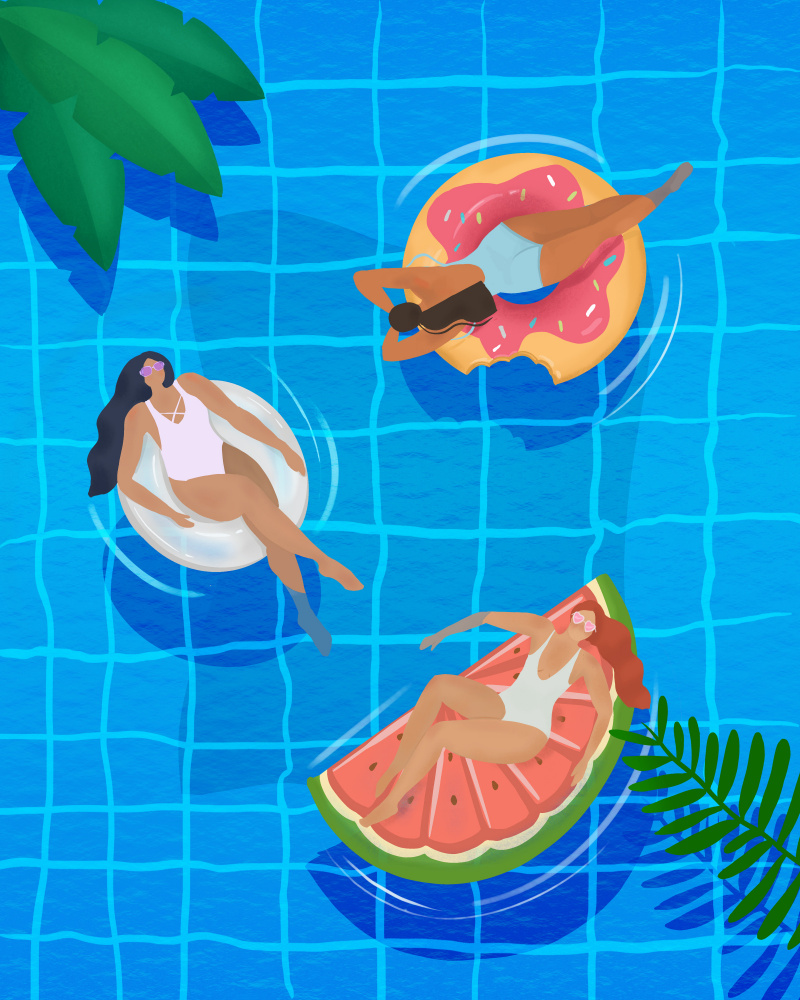 Pool Ladies von Petra Lizde