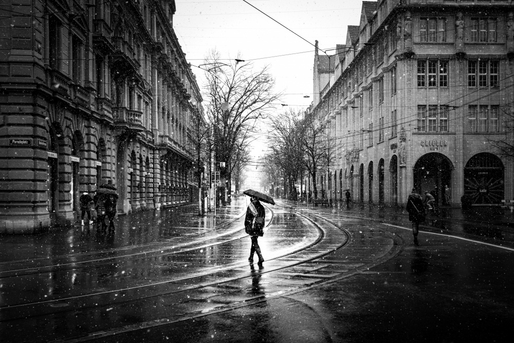 rainy day in zurich von Philipp Weinmann