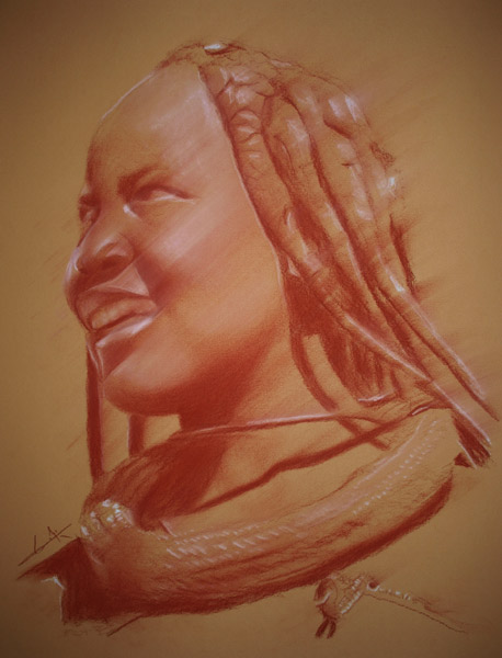 Portrait femme himba von Philippe Flohic