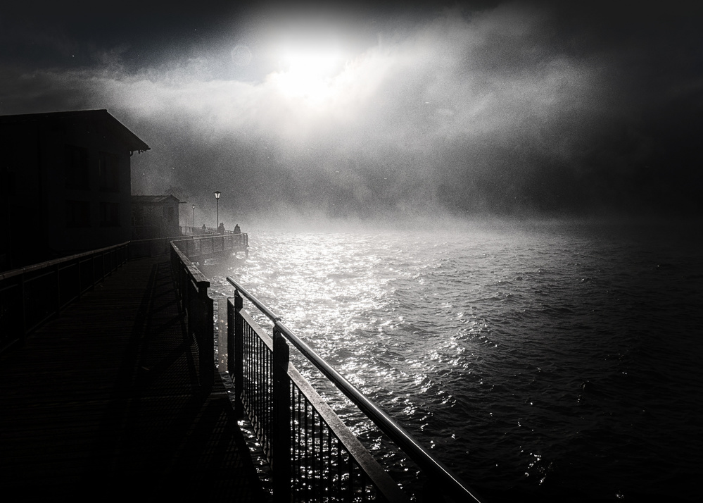 fog at the lake von Pia Mihailowitsch