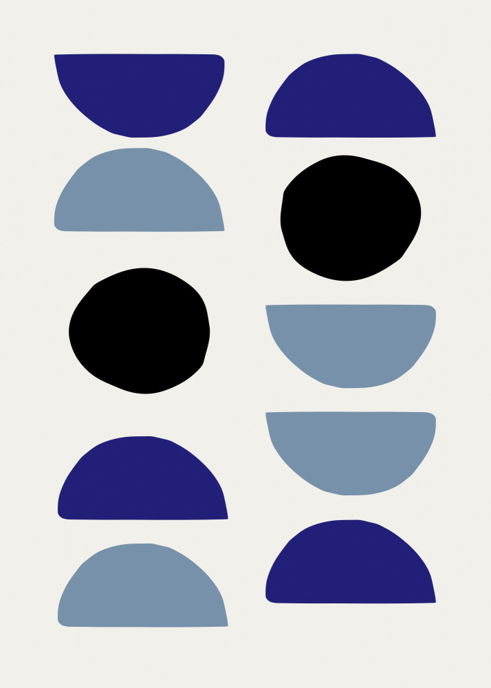 Blue Shapes 2 von Pictufy Studio