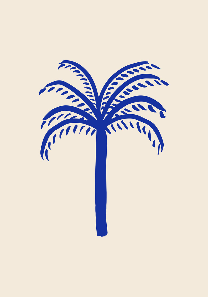 Blue Palm von Pictufy Studio