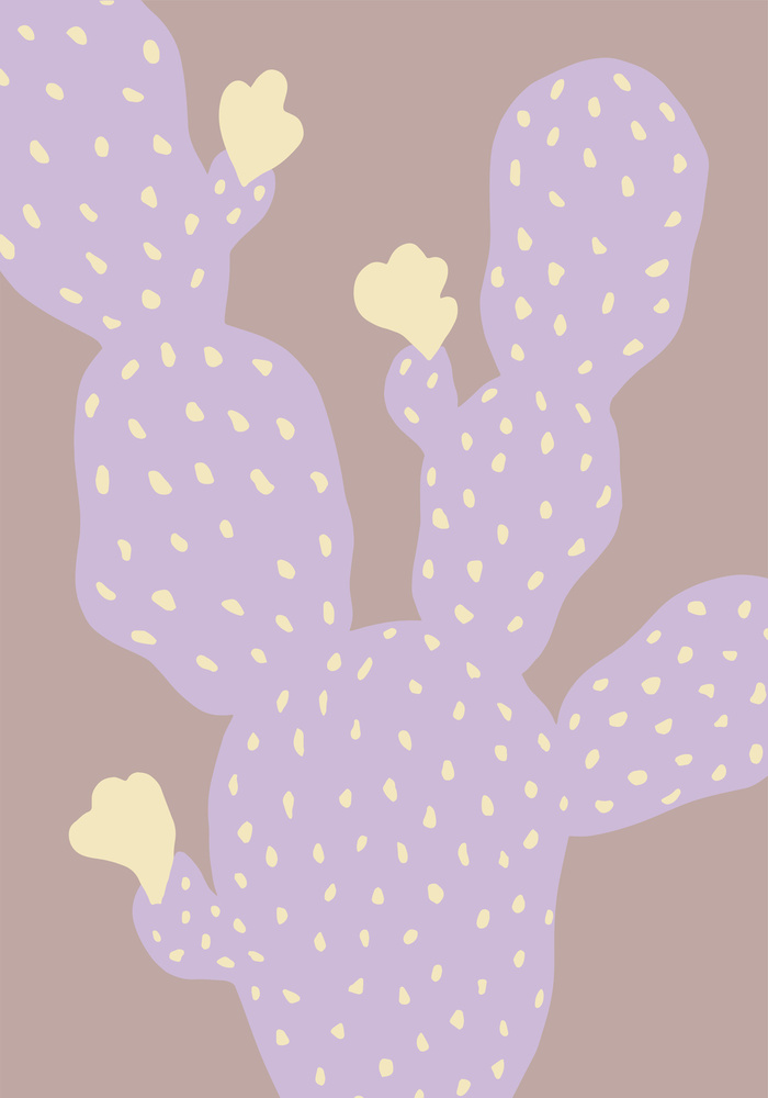 Lilac Cactus von Pictufy Studio