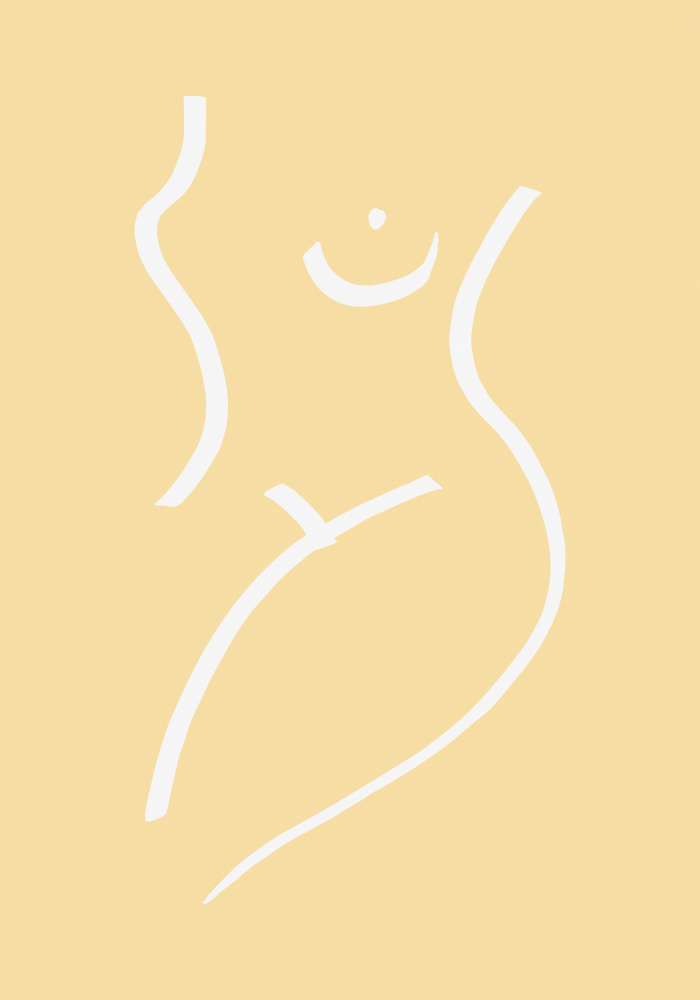 Nude Yellow von Pictufy Studio