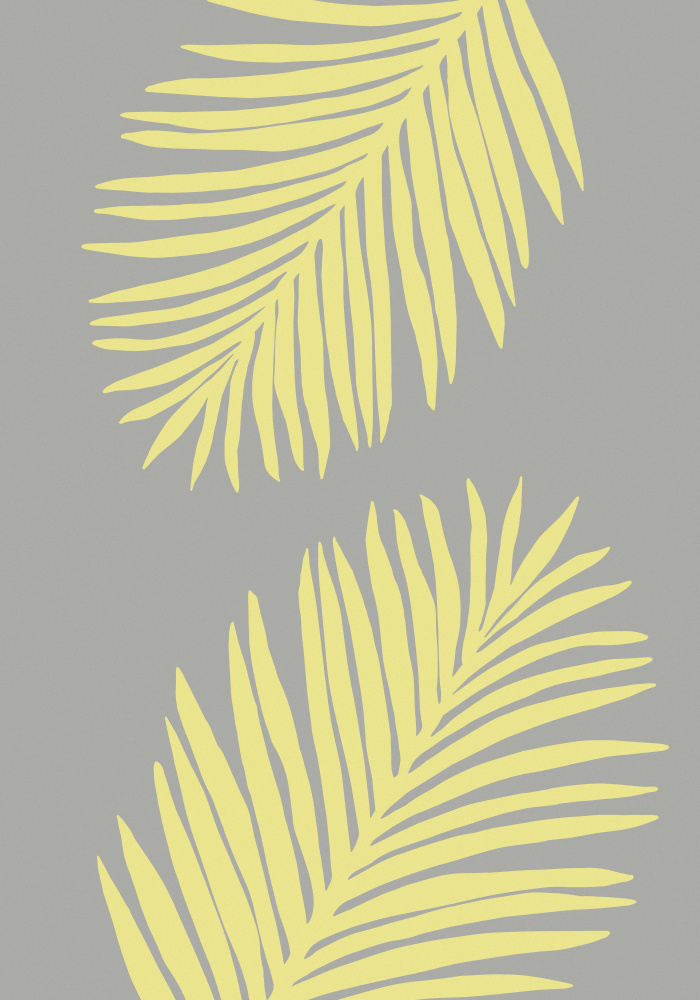 PALM LEAF 01 YELLOW von Pictufy Studio